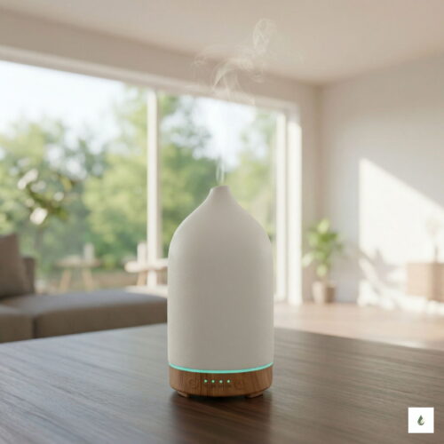 Elegancki dyfuzor zapachowy PureSense™ uwalniający kojącą mgiełkę